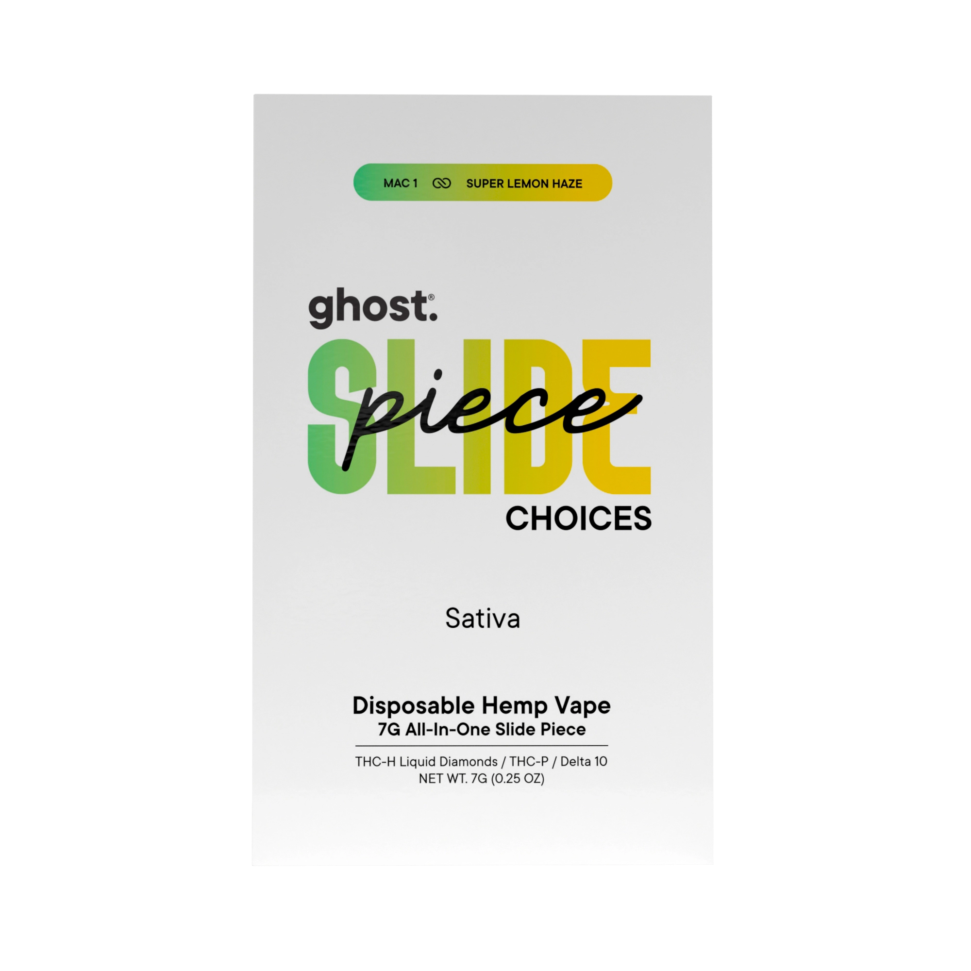 MAC 1 x Super Lemon Haze Slide Piece THCh 7G - Sativa