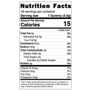 Shadow Blend Nutrition Facts